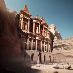 Petra + Ürdün, photo realistic, unreal engine