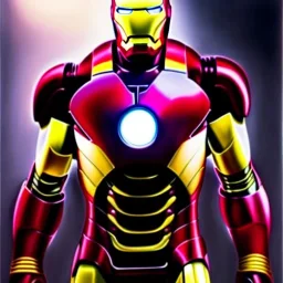 Ultra detailed fullbody Portrait in oil on canvas of Iron Man MK63,intense stare,extremely detailed digital painting, extremely detailed face,crystal clear Big eyes, mystical colors ,perfectly centered image, perfect composition, rim light, beautiful lighting,masterpiece,8k, stunning scene, raytracing, anatomically correct, in the style of robert e howard and Ken Kelley and Ohrai Noriyoshi and Simon Bisley and tomzj1