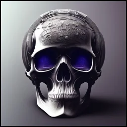 cyberpunk style ink ball skull picture in detailed frame, big black eyes, unreal engine 5, 8k resolution, photorealistic, ultra detailed, frame extreme accurate