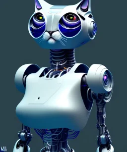 Half Robot cat