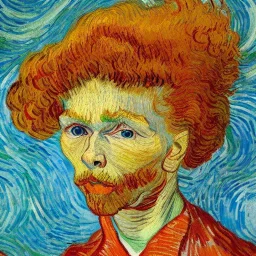 Curly girl van gogh