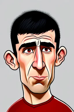 Tino Livramento English football player ,cartoon 2d