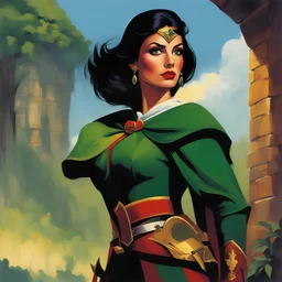 woman version of Sheriff of Nottingham [art by Steve Rude] Robin Hood