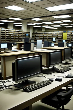 Library, computers, search