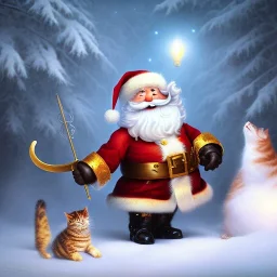 pltn style, cute young cats dressed in a santa costume, reaching forward, 16k resolution concept art portrait by Greg Rutkowski, Artgerm, WLOP, Alphonse Mucha dynamic lighting hyperdetailed intricately detailed art trending on Artstation triadic colors Unreal Engine 5, digital Art, perfect composition, beautiful detailed intricate insanely detailed octane render trending on artstation, 16 k artistic photography, photorealistic concept art, soft natural volumetric c