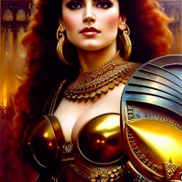 portrait beautiful face Susan Ivanova – Babylon 5,busty,ancient metal armor balanciaga fashion clothe painting by gaston bussiere, greg rutkowski, yoji shinkawa, yoshitaka amano, tsutomu nihei, donato giancola, tim hildebrandt, oil on canvas, cinematic composition, extreme detail,fit full head inside picture,16k