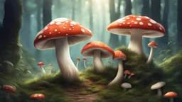 Mushroom - A bright story, fairy tale