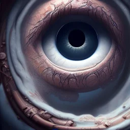 screaming face inside pupil of eye, realistic, intricate, 8k resolution, high-quality, fine-detail, digital art, detailed matte, volumetric lighting, dynamic lighting, photorealistic