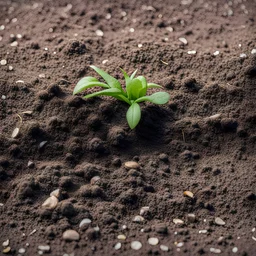 Plants in the ground