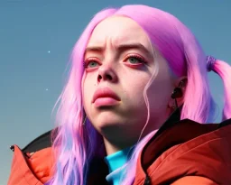 Billie Eilish, booty, photorealistic, 8k