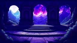 meditation round podium IN yamaika . my dreams . In the garden my mind bows . meditation .The ruins of a village in the midst of thunderbolts in the jungle , mountains. space color is dark , where you can see the fire and smell the smoke, galaxy, space, ethereal space, cosmos, panorama. Palace , Background: An otherworldly planet, bathed in the cold glow of distant stars. Northern Lights dancing above the clouds in Finland.