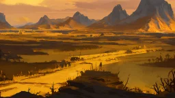 golden bloody landscape