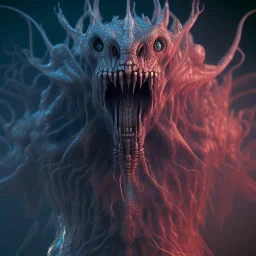 Terrifying fluid ink creature, unreal engine 5, 8k resolution, photorealistic, ultra detailed