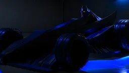 an all new batmobile based on all of the batmobiles including the 1989 batmobile, the batman and robin batmobile and a little from a new ford mustang, black