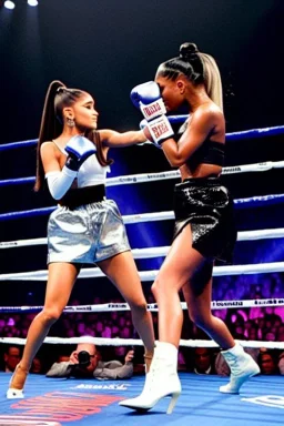 Ariana Grande fighting Mike Tyson