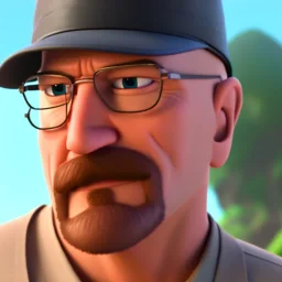 Walter white, realistic, 8k, beach background,fedora