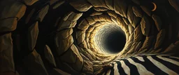 master oil painting by Rembrandt, escape route from our dimensions, hidden even to the demiurge, zebra worm hole