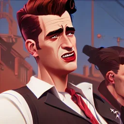 a realistic photo of a 1950s Greaser rockabilly band