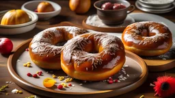 Generate a visually stunning photo of Turkey Donuts at Home