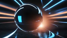 bright, bright, a close up of a shiny blue ball with a black background, glossy sphere, glowing sphere, translucent sphere, glass ball, glass sphere, plasma globe, inside glass orb, rendered in arnold, 8 k 3 d render ray traceing, glass shader, rendered in redshift, energy spheres, magical glowing sphere in midair, computer generated, rendered in blender
