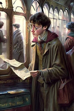 Harry Potter refusing to buy a ticket for the hogwarts express