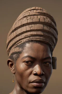 african portrait, ancient egypt, zulu, scaffolding, high detail