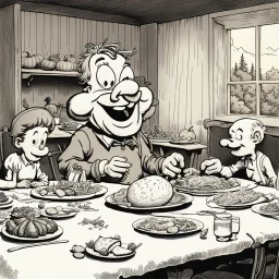 Thanksgiving dinner with Walt Kelly