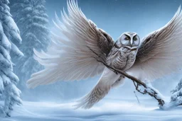 snow winged OWL