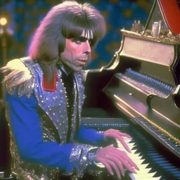 Matlock tv show, playing piano, glam rock