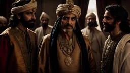 George Clooney as Mughal Emperor Akbar with their fellow fighters, blink – and – you – miss – it detail, Shot on a Hasselblad high format camera with a 100mm lens. Unmistakable to a photograph. Cinematic lighting. Very accurate representations and details for the photos 4k, 8k, 16k, full ultra hd, high resolution and cinematic photography --ar 3:2 --v 5 --upbeta --v 5 --Screen Space Reflections --Diffraction Grading --Chromatic Aberration --GB Displacement --Scan Lines --Ambient Occlusion --Ant