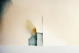 abstract minimalist geometric watercolour on rough textured bumpy plaster wall