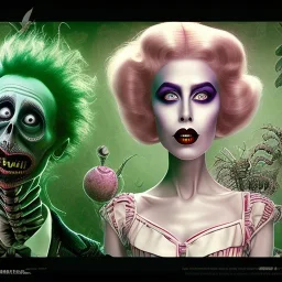 beetlejuice the movie tim burton wearing make up girl