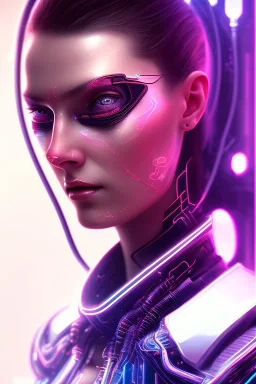 cyberpunk, head, women, portrai, tron