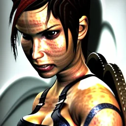 lara croft leering at me with lust