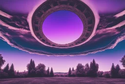 Symmetric Purple SKY WITH CLOUDS BACKGROUND