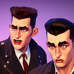 a realistic photo of a 1950s Greaser rockabilly band