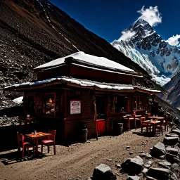 A restaurant near Mount Everest.