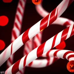 Kodak portra 4 0 0, candy cane,bokeh, utra realistic, hyper detailed, masterpiece, sharp focus,volumetric lighting, ultra photoreal, lens macro,hypermaximalist, unreal engine, UHD, 64k