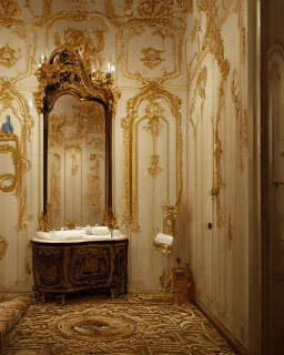 A baroque bathroom