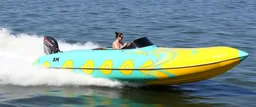 full speed aqua hornet patterned double banana boat