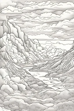 tectonic clouds coloring page