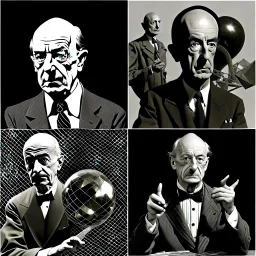 Members of a Rock Band: Jerome Bosch, M. C. Escher, Salvador Dali, Buckminster Fuller