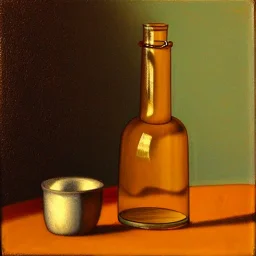 still life bottle