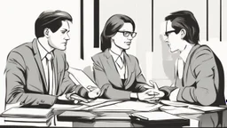 An image of a person engaged in a professional negotiation session. The individual appears attentive and focused on negotiation, seeking common solutions. The image reflects various aspects of negotiation, such as collaboration, professionalism, and the search for mutual benefits. It underscores the importance of developing negotiation skills in achieving personal and professional success and effectively pursuing your goals.