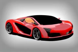 Car Supercar Vector 3d rendering Vector collage