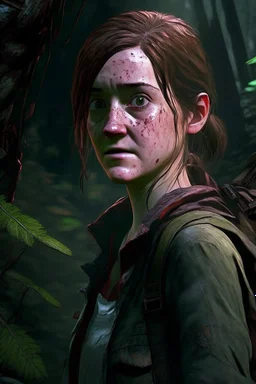 ellie williams pretty the last of us 2 in forest