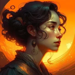 a fluidity that is freeing beyond description; Wassily Kandinsky and Charlie Bowater , Golden Hour; Iridescent; Controversial; Supremely Detailed; Stupendous