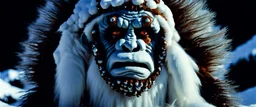 The Yeti by Stanley Kubrick (1989), depth of field, classic film, bokeh background blur, Kananaskis Country, psychedelic, sacred geometry, iconic image