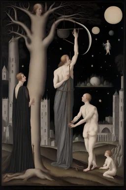 Multiplices cuniculi fabricatae per intitulatum fallacias, ultra archetypa scandere animam creantis ligare, Ut lunae lucidas tenebras intuens emergere, surreales sociocriticae Paul Delvaux, Normae particulis emissis per dubias res adaptatae, novae normalitates sequantur retrotopias glorificatas ., impressionist landscape, alfred sisley, pierre-auguste renoir, claude monet, textured paint, detailed, hyperrealism, fine art, Tom Thompson, A. Y. Jackson