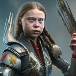  Greta Thunberg octane render, Sisters of Battle